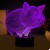 3D Little Pig Lamp Creative Night Light 7 Color Change LED Table Desk Lamp with USB Charger